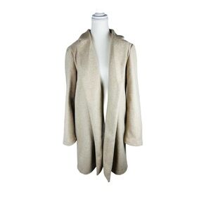 Elegant Tan Open Front Coat